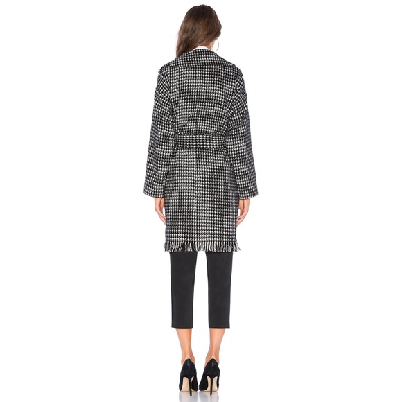 NWT Tularosa Heidi Coat Ivory Houndstooth Medium - Picture 4 of 8